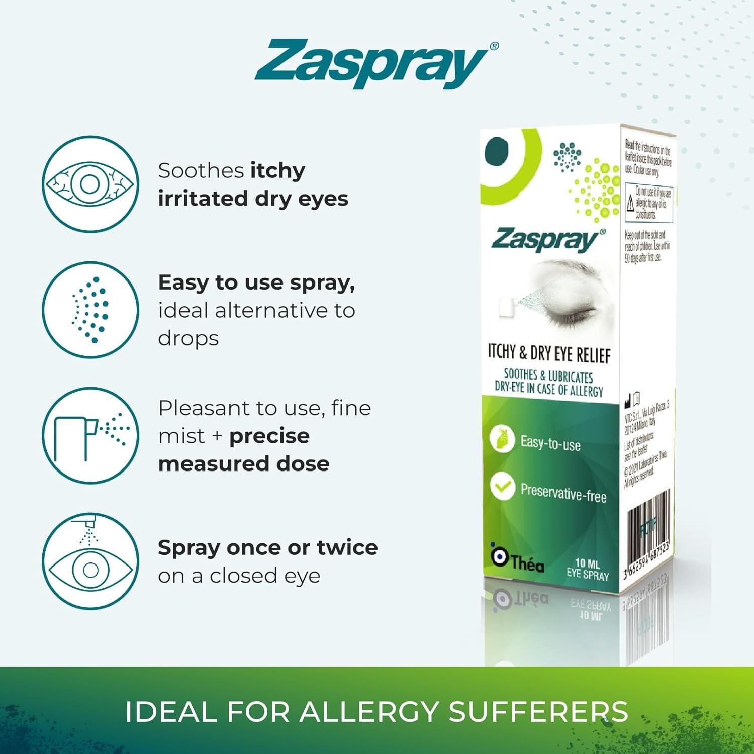 Zaspray® 3-in-1 solution 三合一喷雾