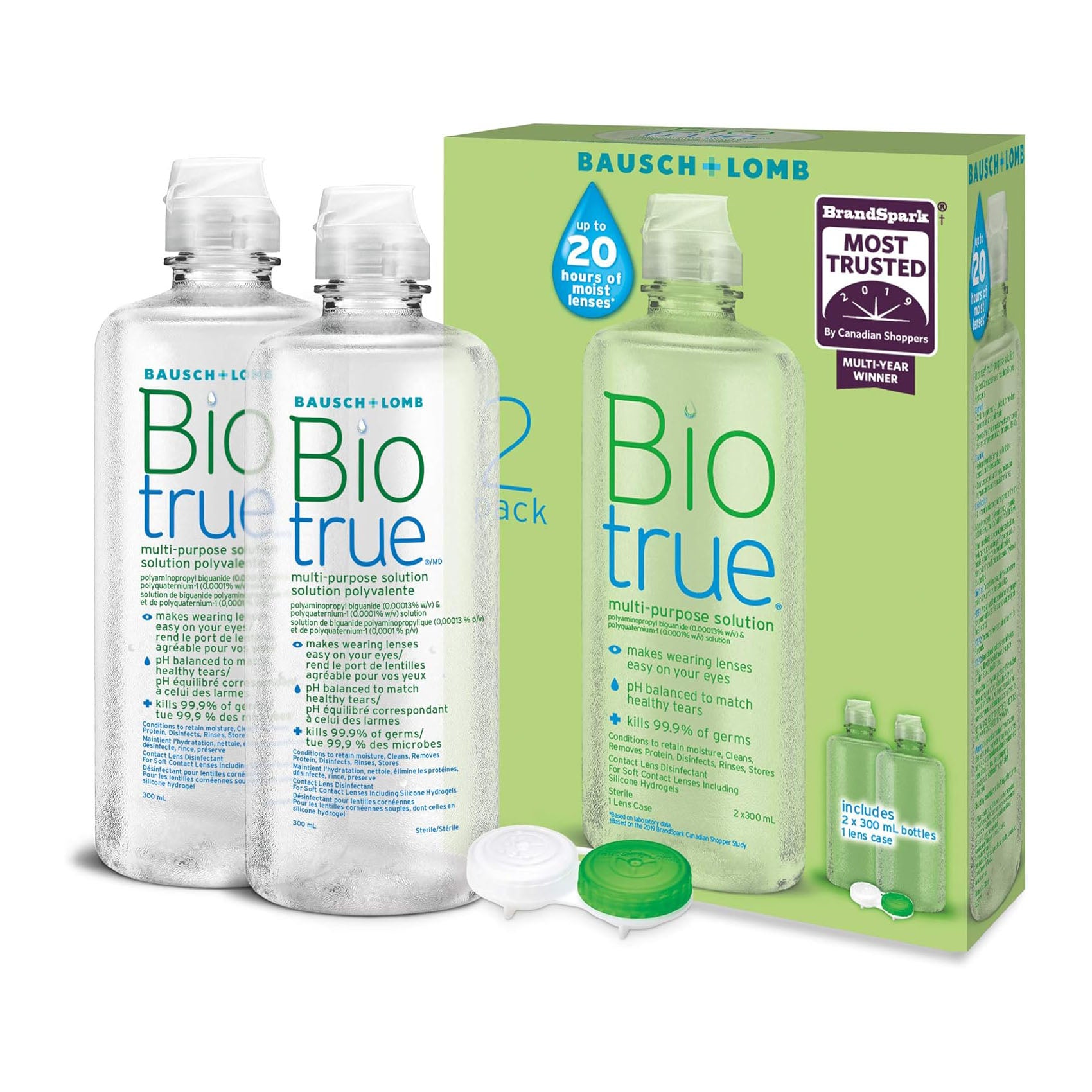 Biotrue® Multi-Purpose Contact Lens Solution Twin Pack 博乐纯多功能隐形眼镜护理液双包装